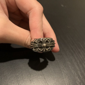 Chrome Hearts Floral Cross Ring Size 7.5