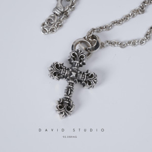 Chrome hearts XS FILIGREE CROSS PENDANT WITH BAIL Necklace